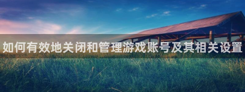 多彩娱乐平台负责人：如何有效地关闭和管理游戏账号及其相关设置